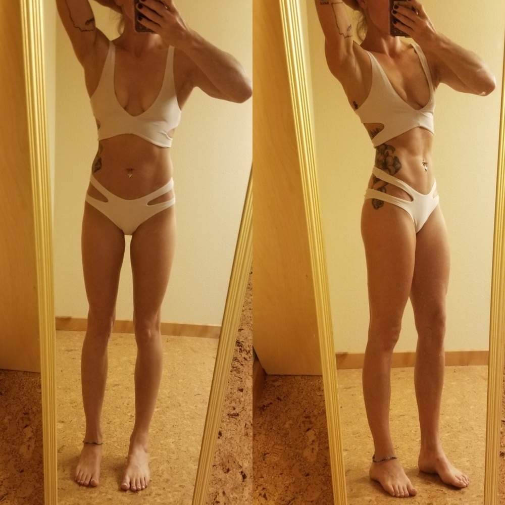 Tobi Criss-Cross Strappy White Bikini Set - Picture 4 of 6